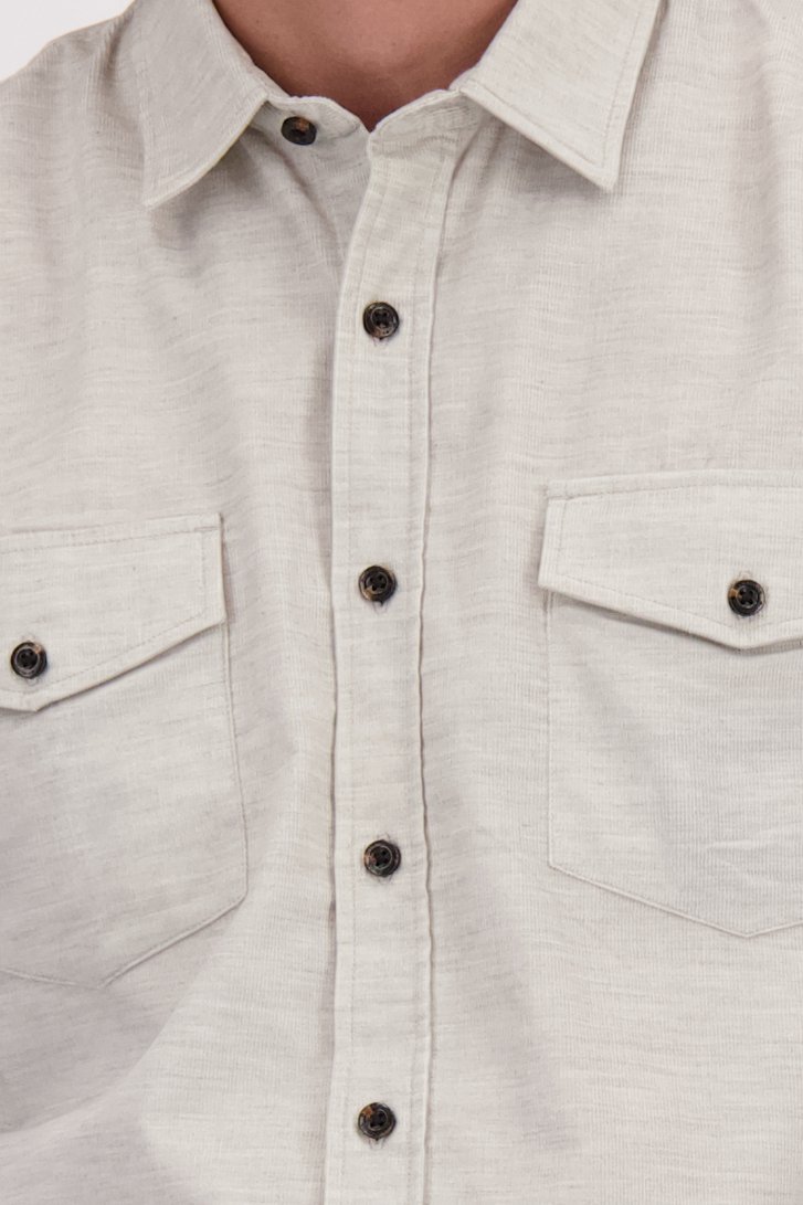 Détail de Chemise en velours côtelé beige - Regular fit de Bluefields pour Hommes