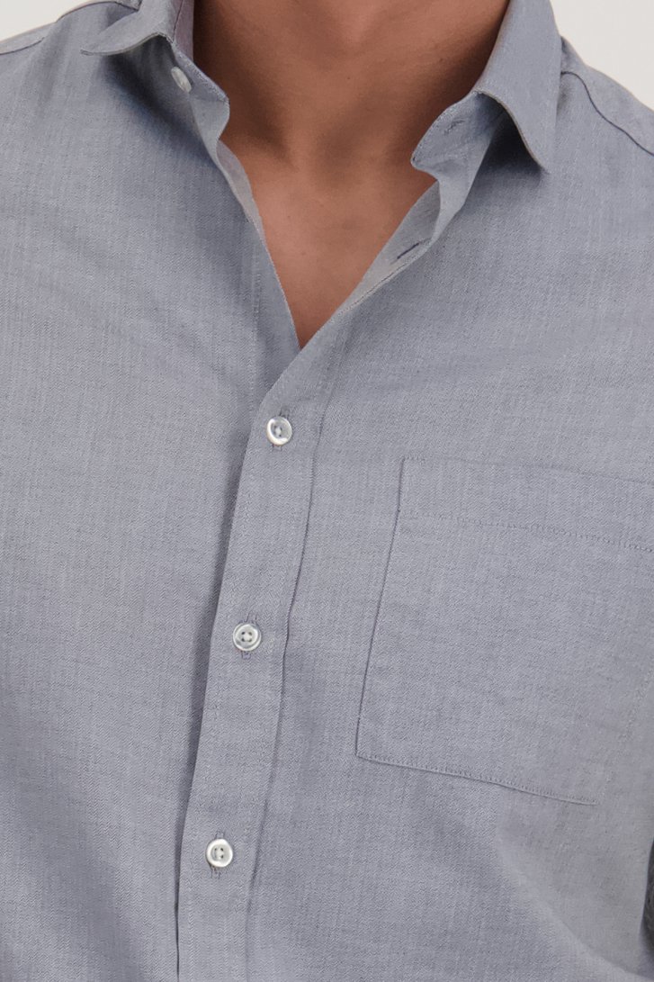 Chemise gris-bleu - Regular fit de Casual Five pour Hommes