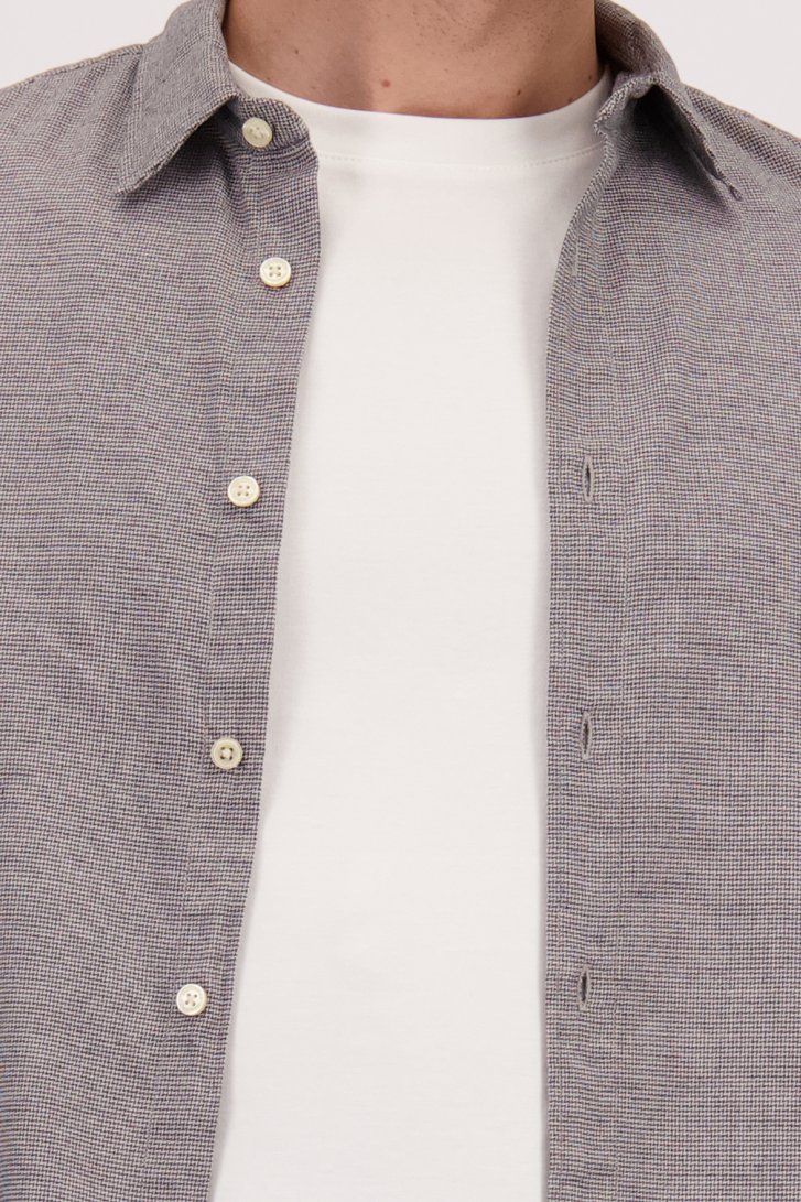 Détail de Chemise grise chinée – Coupe droite de Marc O'Polo pour Hommes