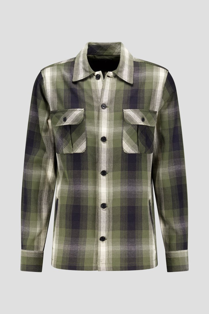 Photo produit 1 de Chemise kaki à carreaux de Ravøtt pour Hommes