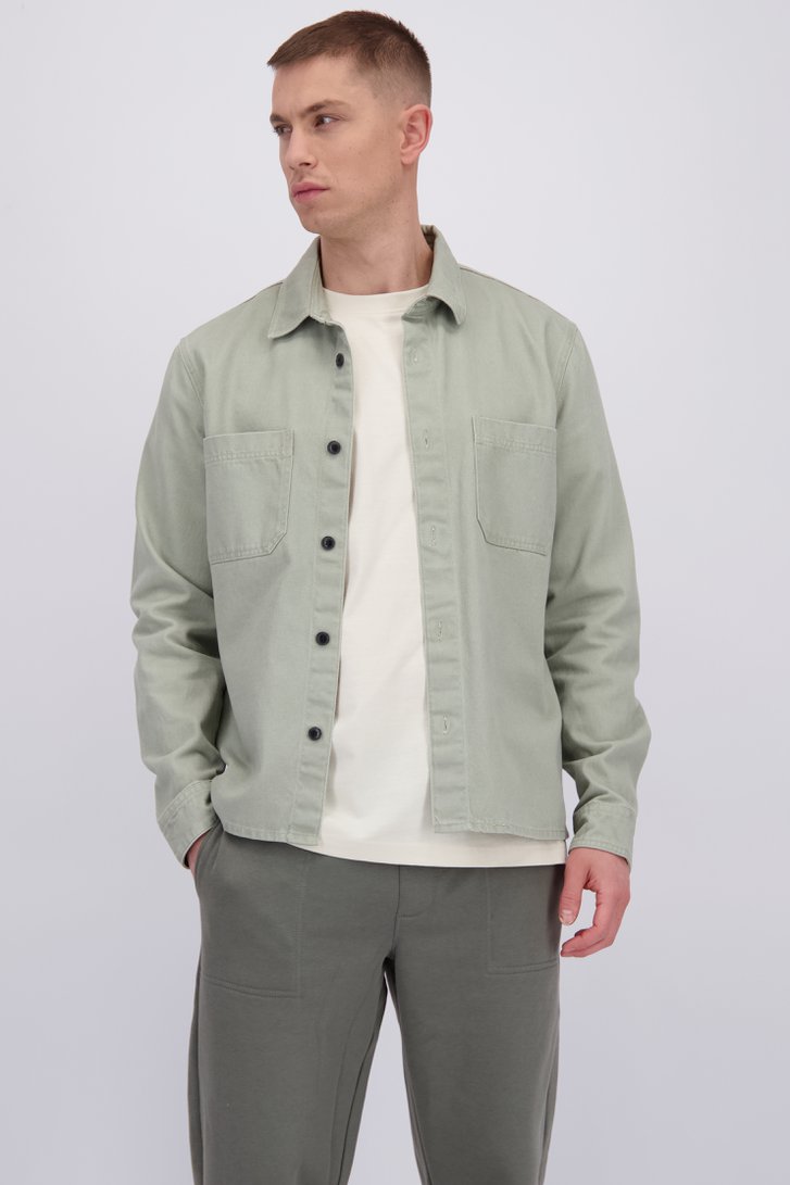 Le devant de Chemise kaki de Only & Sons pour Hommes