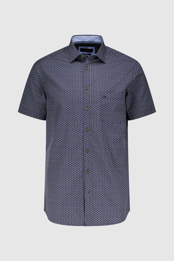 Chemise marine à imprimé bleu-vert - regular fit  de Dansaert Blue pour Hommes