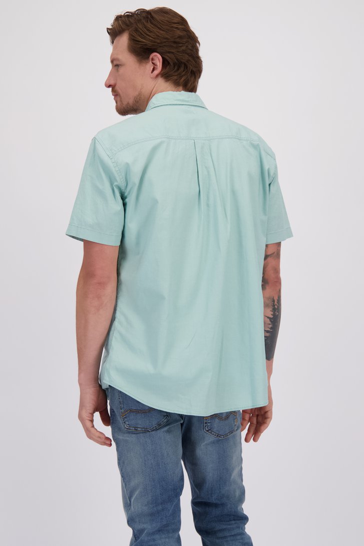 Le dos de Chemise turquoise en lin – Regular fit de Camel active pour Hommes