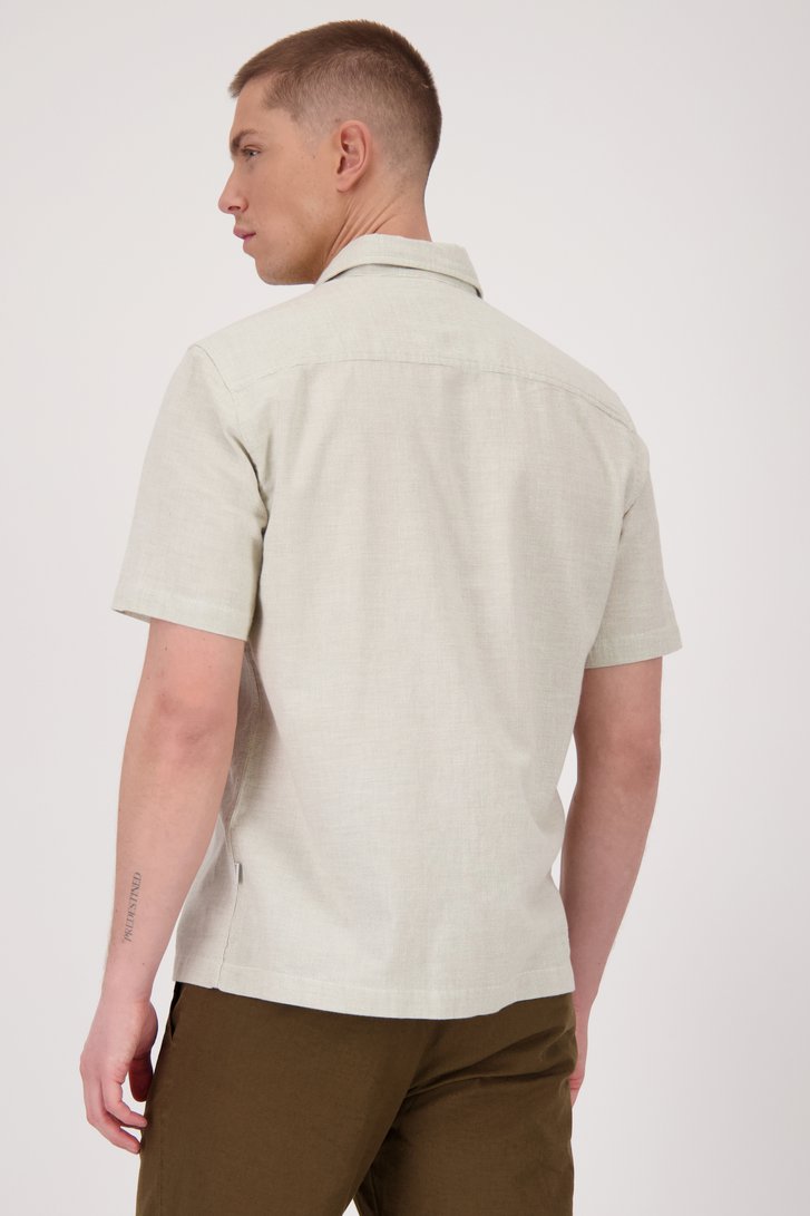 Chemise vert clair à structure fine de Casual Five pour Hommes
