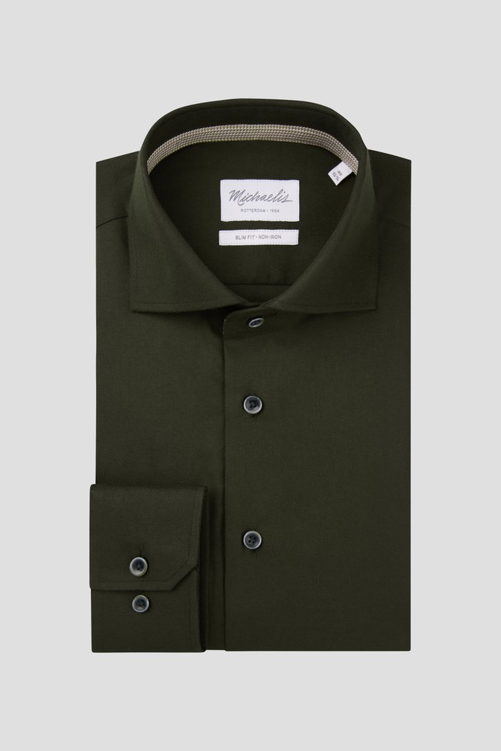 Photo produit 1 de Chemise vert foncé – Slim fit de Michaelis pour Hommes