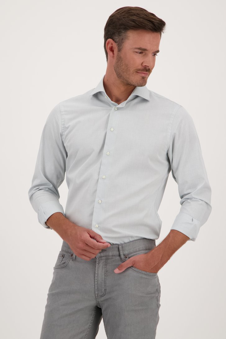 Chemise vert - Slim fit de Michaelis pour Hommes