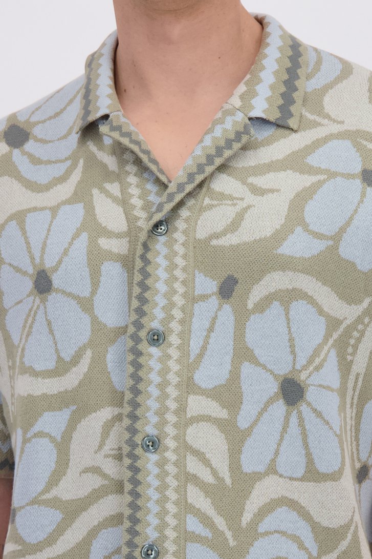 Détail de Chemise verte à imprimé floral de Only & Sons pour Hommes
