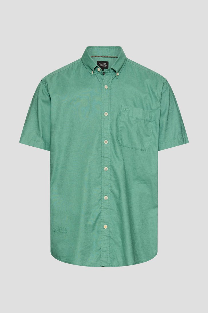 Photo produit 1 de Chemise verte à manches courtes - Coupe regular de Camel active pour Hommes