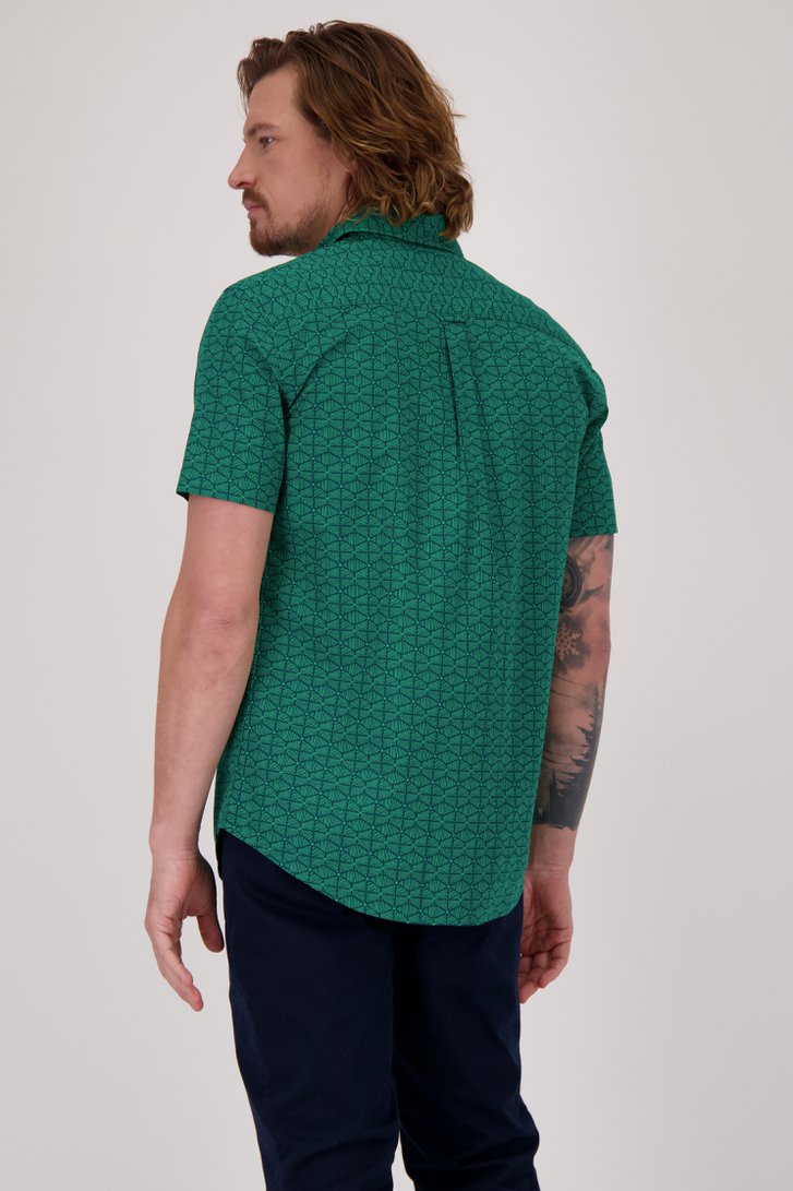Chemise verte à manches courtes - Regular fit de Ravøtt pour Hommes