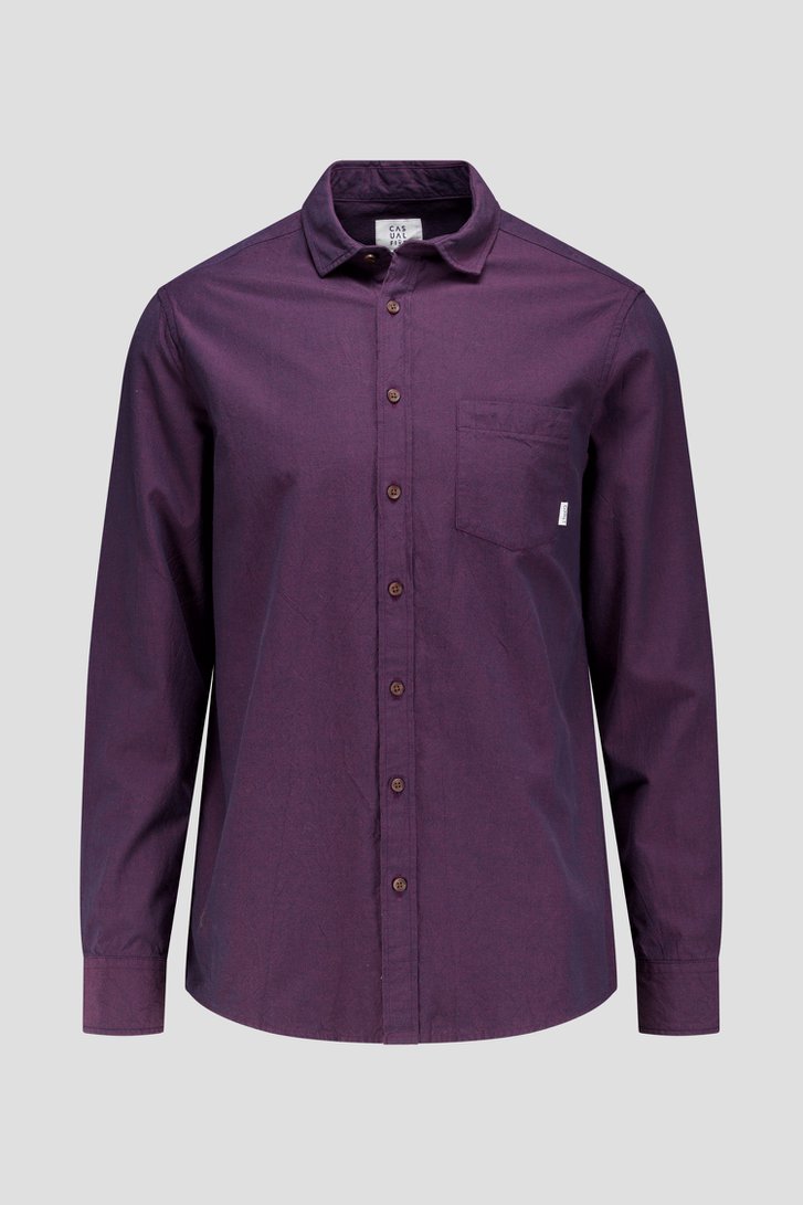 Photo produit 1 de Chemise violet foncé - Regular fit de Casual Five pour Hommes