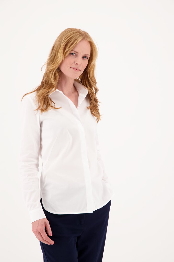 Chemises blanche avec fermeture à boutons de D'Auvry pour Femmes