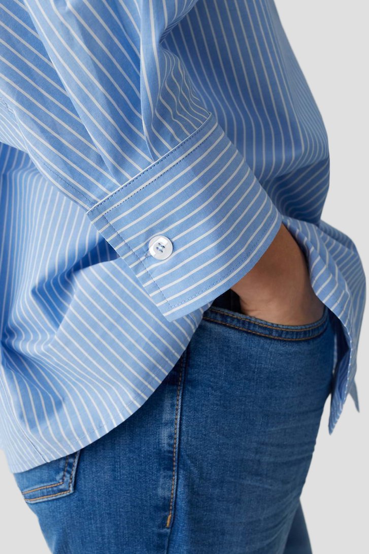 Détail de Chemisier bleu à rayures blanches de Opus pants pour Femmes