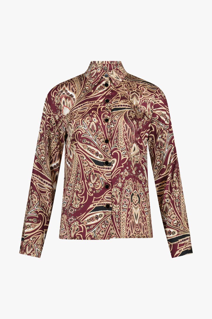Chemisier violet foncé à motif paisley de D'Auvry pour Femmes