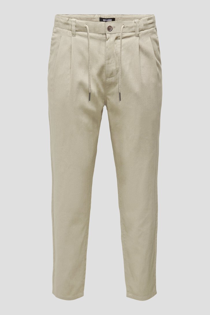 Photo produit 1 de Chino beige avec lien à nouer de Only & Sons pour Hommes