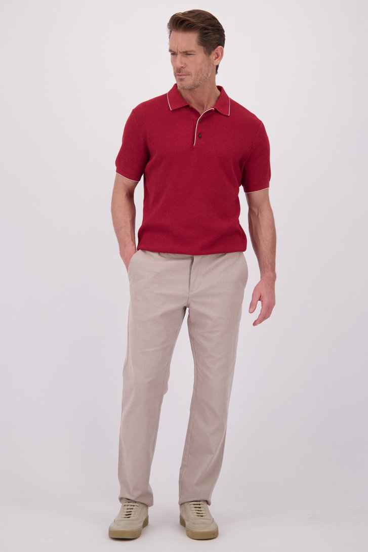 Le devant de Chino beige chiné de Dansaert Blue pour Hommes