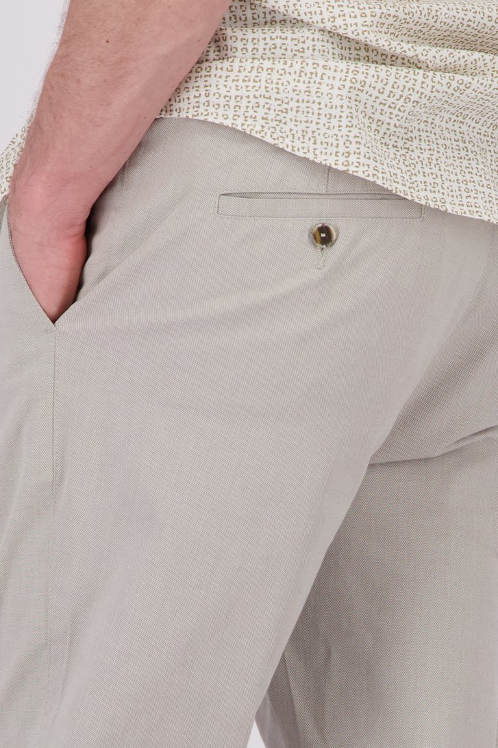 Chino beige clair avec taille élastique de Dansaert Blue pour Hommes