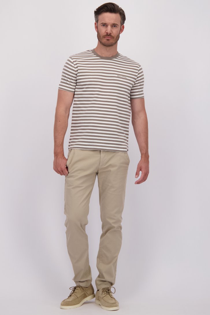 Le devant de Chino beige clair - Coupe shaped de Marc O'Polo pour Hommes