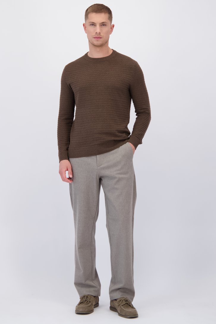 Le devant de Chino beige - Tapered fit de Only & Sons pour Hommes