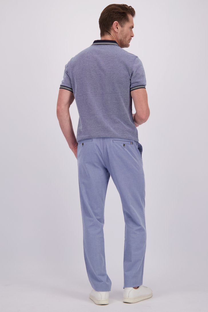 Le dos de Chino bleu chiné de Dansaert Blue pour Hommes
