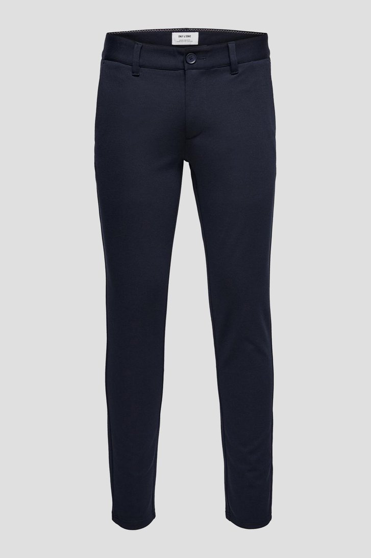 Photo produit 1 de  Chino bleu foncé  - Slim fit de Only & Sons pour Hommes