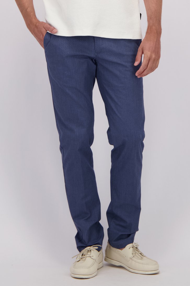 Détail de Chino bleu - Vancouver - Regular fit de Brassville pour Hommes