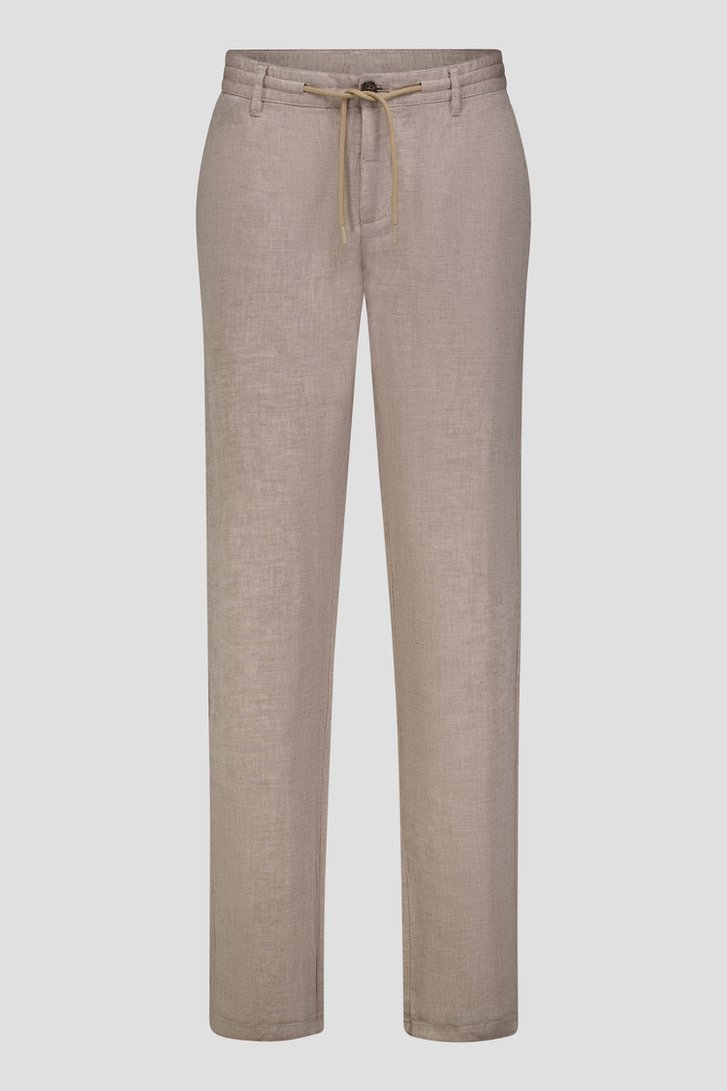 Photo produit 1 de Chino en lin beige chiné de Upper East pour Hommes