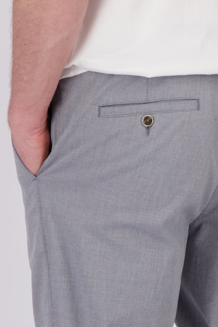 Chino gris-bleue à motif carreaux fins de Dansaert Blue pour Hommes