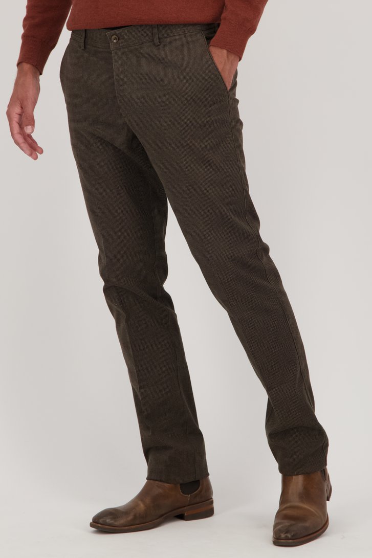 Chino marron - New York - Regular fit de Brassville pour Hommes
