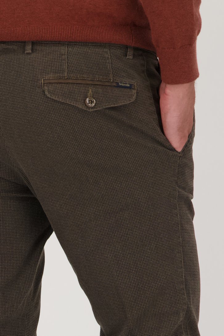 Chino marron - Vancouver - Regular fit de Brassville pour Hommes