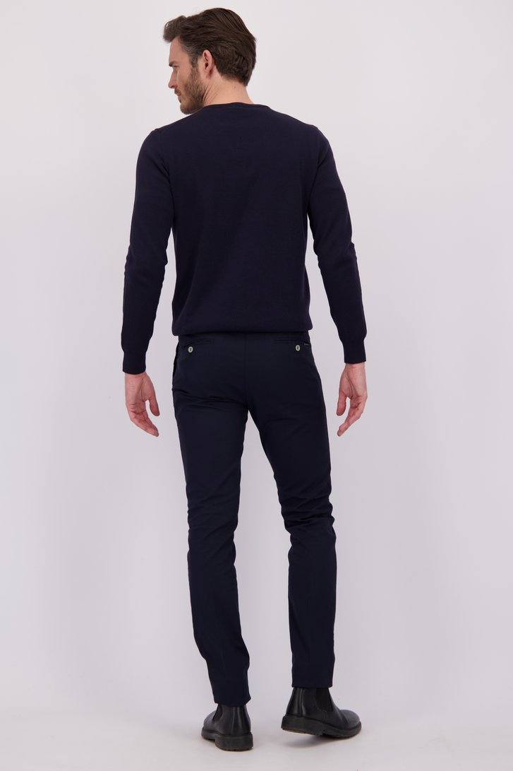 Le dos de Chino navy – Milano – Slim fit de Brassville pour Hommes