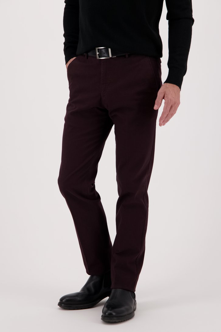 Chino rouge marron - Vancouver - regular fit