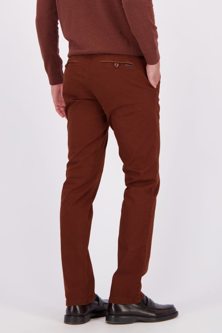 Le dos de Chino rouge terracotta – Louisiana – Regular fit de Brassville pour Hommes