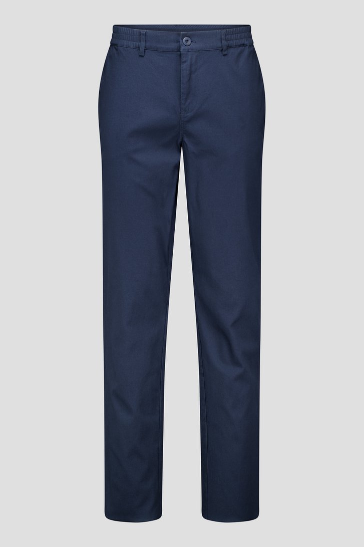 Chino texturé bleu foncé  de Casual Five pour Hommes