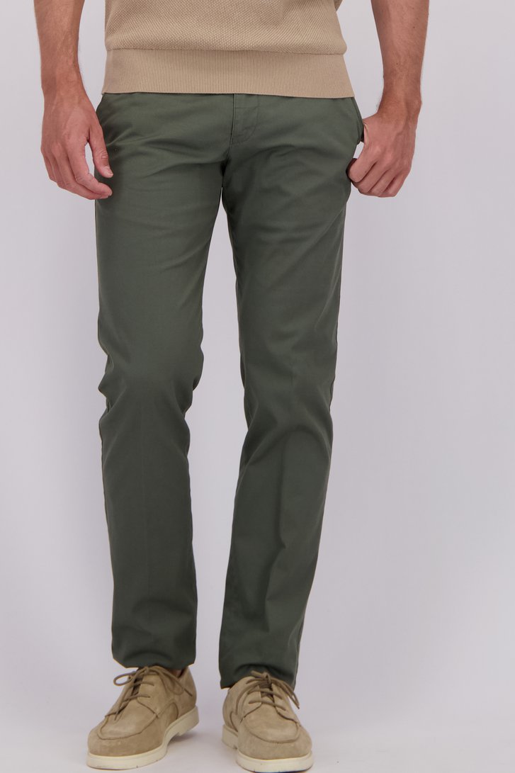 Détail de Chino vert – Vancouver – Regular fit de Brassville pour Hommes
