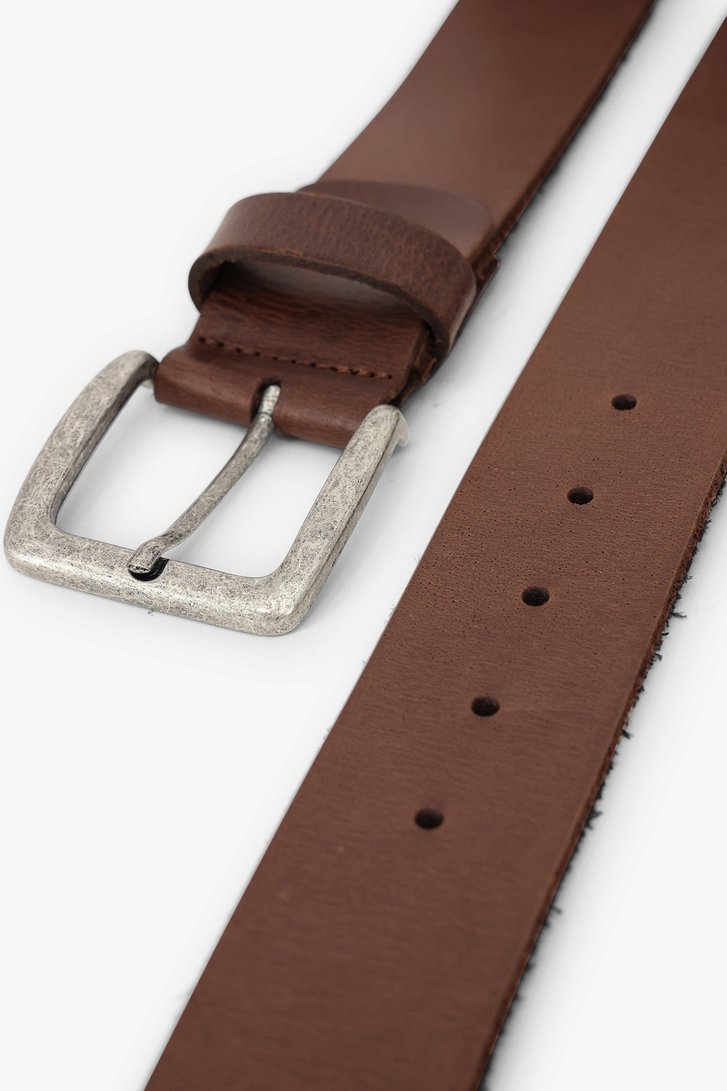 Cognac lederen riem met gesp van ONLY & SONS voor Heren