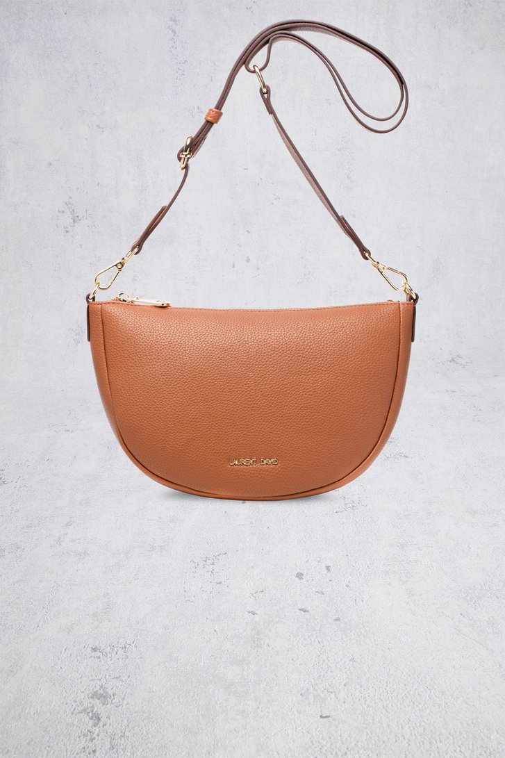 Le devant de Cognackleurige schoudertas de Laurent David pour Femmes