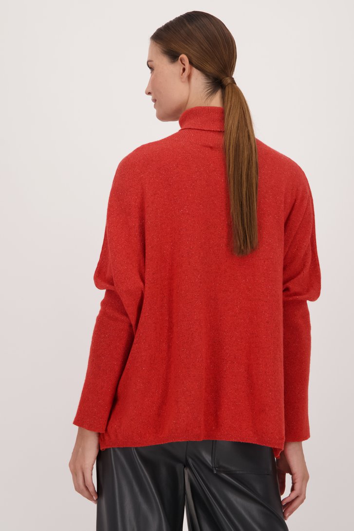 Col roulé orange mélangé de AC by Annelien Coorevits pour Femmes