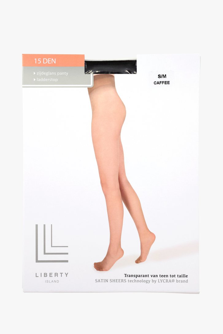 Collant marron - 15 den de Liberty Island pour Femmes