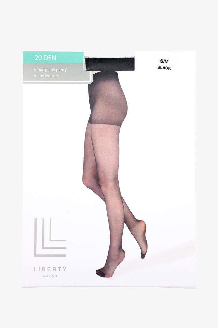 Collant noir - 20 den de Liberty Island pour Femmes