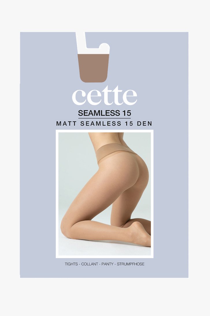 Collants nylon marron - 15 den de Cette pour Femmes