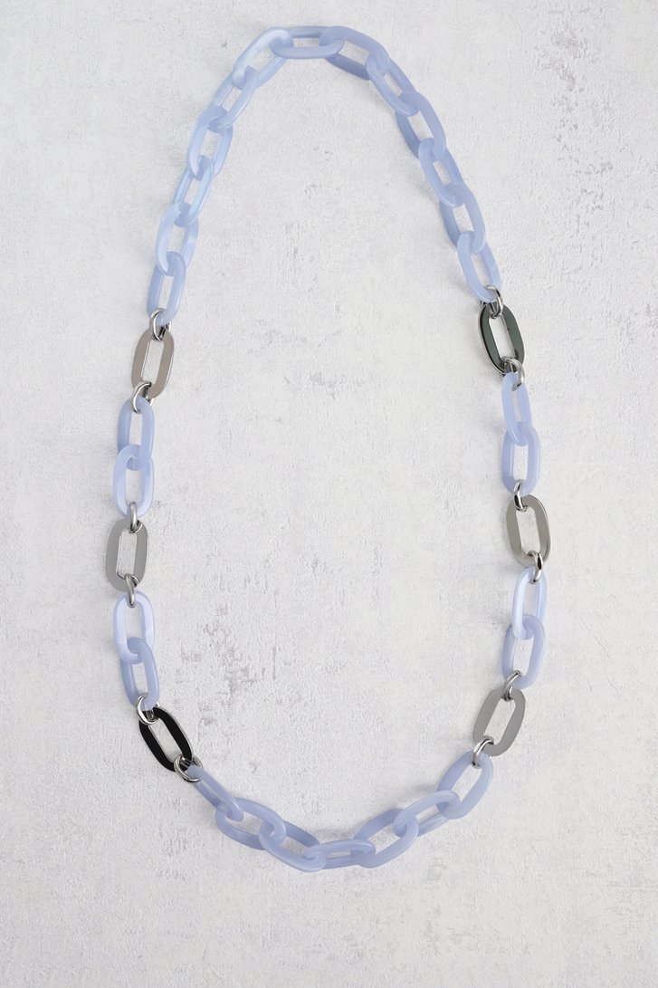 Collier à maillons bleu clair de Liberty Island pour Femmes