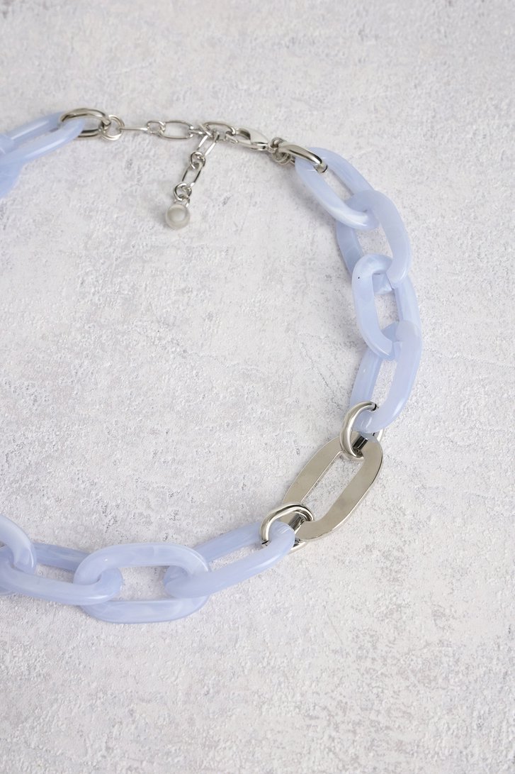 Collier à maillons bleu clair de Liberty Island pour Femmes