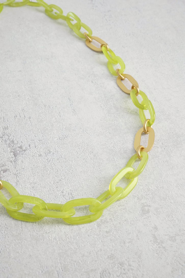 Collier à maillons verts de Liberty Island pour Femmes