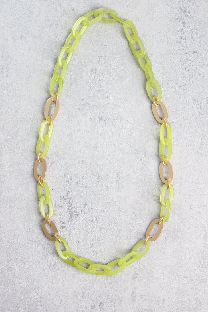 Collier à maillons verts de Liberty Island pour Femmes