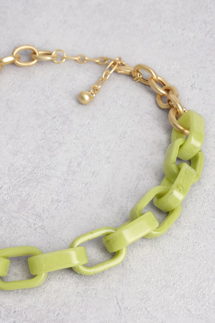 Collier à maillons verts de Liberty Island pour Femmes
