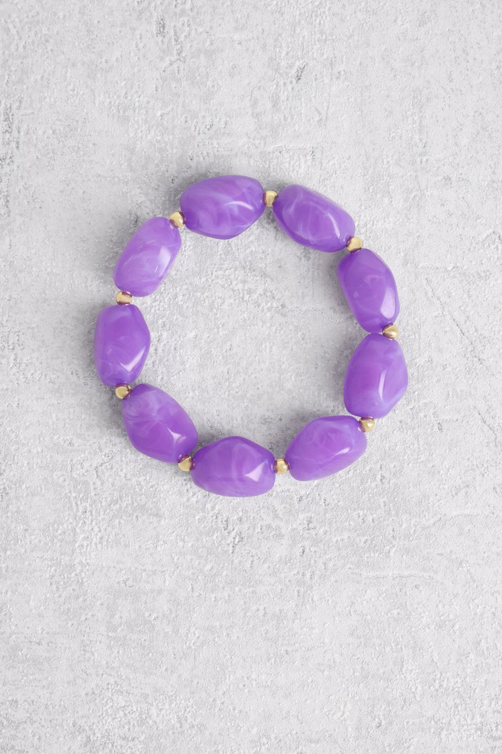 Collier perles violettes de Liberty Island pour Femmes
