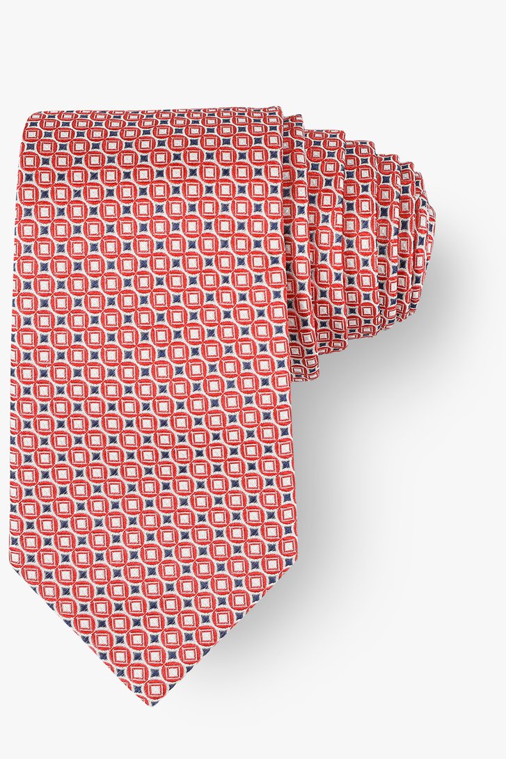 Cravate avec motif rouge-bleu de Michaelis pour Hommes