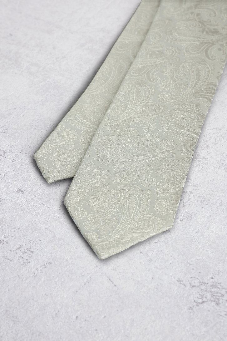 Photo produit 1 de Cravate beige à motif cachemire de Liberty Island pour Hommes