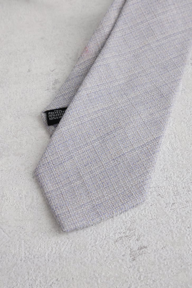 Cravate bleu clair chiné avec motif en osier de Liberty Island pour Hommes