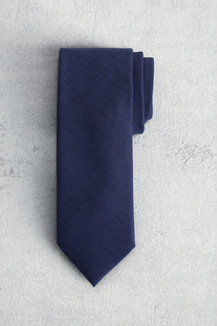 Le devant de Cravate bleu foncé à texture de Dansaert Black pour Hommes